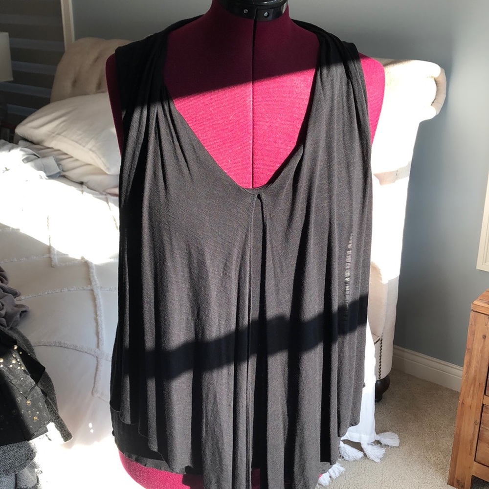 black DKNY tank top